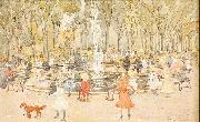 Maurice Prendergast In Central Park New York ( USA oil painting artist